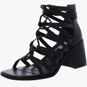 Steve Madden Cherri 30 Heel Gladiator Style Leather Strappy Sandal Women's 8 NEW